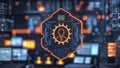 Cyber security and privacy concepts to protect personal data with cyber security padlock icon